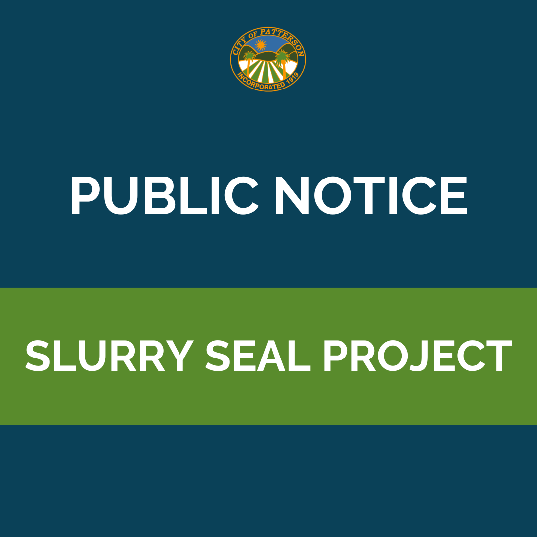 Slurry Seal Project Newsflash Graphic