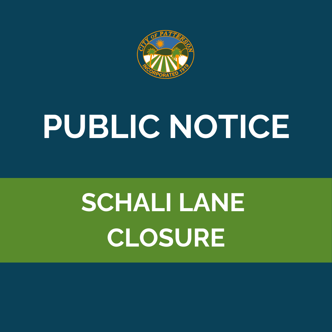 Public Notice_ Schali Lane Road Closure
