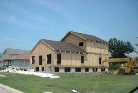 House Being Constructed in the Floodplain