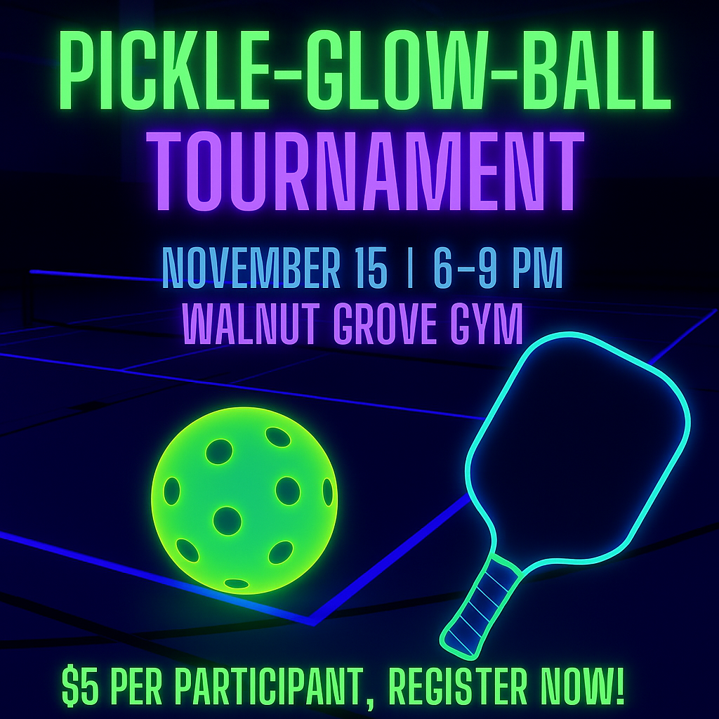 Pickle-Glow-Ball Tournament Poster