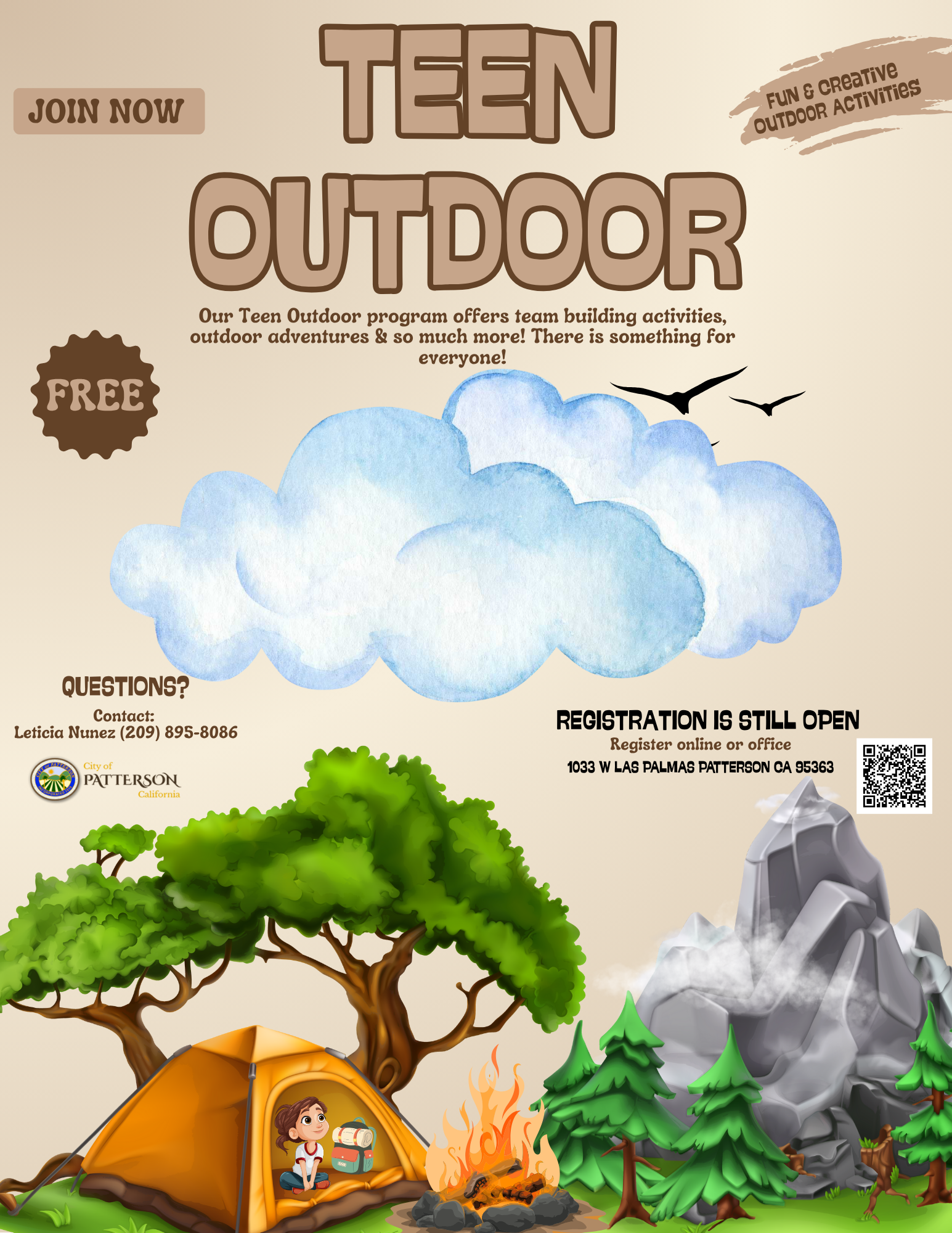 Teen Outdoor flyer 2025